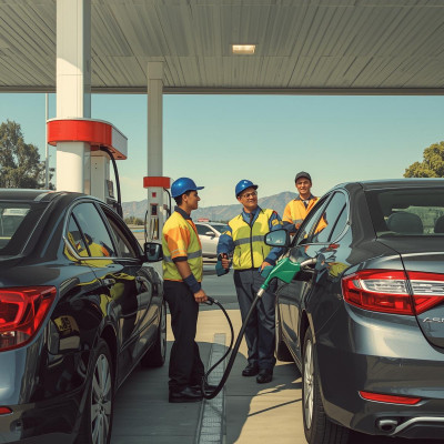 عمال بنزينة