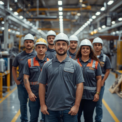 عمال فى مصانع