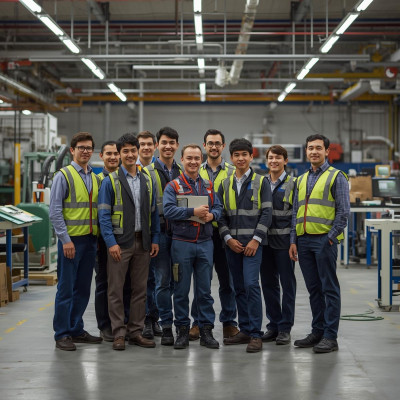 عمال فى مصانع