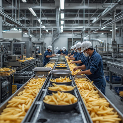 عمال فى مصانع