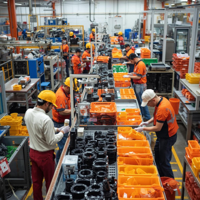 عمال فى مصانع