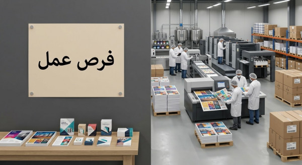عمال أنتاج في مطبعة ورق