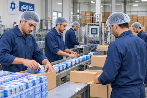 مطلوب عمال انتاج